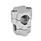 GN 134 Aluminium, assemblage divisé, alésage rond ou carré, noix de serrage orthogonales d1/s1: B - Alésage
d2/s2: B - Alésage
Finition: BL - Finition blanc, Finition grenaillée mate