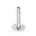 GN 41 Inch Thread, Stainless Steel AISI 304 Leveling Feet, Tapped Socket or Threaded Stud Type Type (Base): D0 - Without rubber pad / cap
Version (Stud / Socket): U - Without nut, internal hex at the top, wrench flat at the bottom
