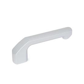 GN 559 Aluminum Cabinet / Door Handles, with Tapped or Counterbored Through Holes Type: B - Open-end type, mounting from the back (tapped blind hole)<br />Finish: SR - Silver, RAL 9006, textured finish