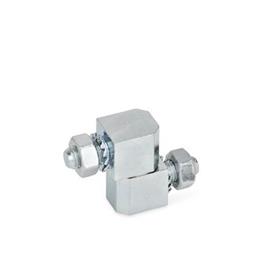 GN 129 Steel Hinges, Consisting of Two or Three Parts Type: Z - Consisting of two parts
