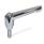 GN 300.2 Zinc Die-Cast Adjustable Levers, Threaded Stud Type, with Zinc Plated Steel Components Color (Finish): CR - Chrome plated finish