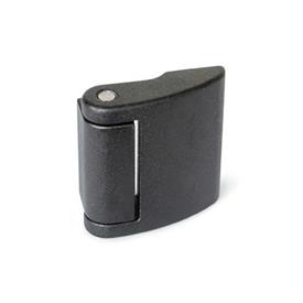 GN 138 Zinc Die-Cast Hinges, with Threaded Blind Bores Color: SW - Black, RAL 9005, textured finish