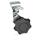 GN 115.8 Zinc Die-Cast Cam Latches with Hook, with Plastic Operating Elements Type: SG - With hand knob
Identification no.: 2 - With latch bracket
Finish (Housing collar): SW - Black, RAL 9005, textured finish