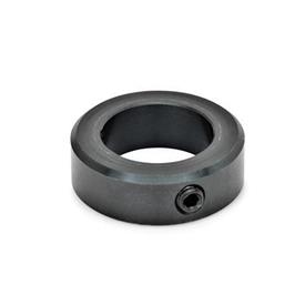 GN 705 Bagues d'arrêt en acier Type: E - Vis de pression à 6 pans creux DIN 914