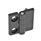 EN 237.1 Technopolymer Plastic Hinges, Combination Types Type: E - 2x bores for socket cap screws / 2x threaded studs