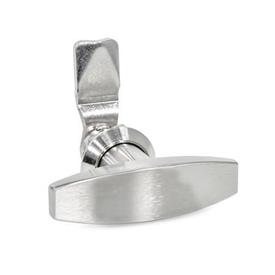 GN 115 Stainless Steel AISI 316 Cam Latches, with Stainless Steel Operating Elements Type: STN - With T-handle