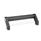 GN 333 Aluminum Tubular Handles, with Angled Legs Type: B - Mounting from the operators side (only for d°1°° = 28 mm)
Finish: SW - Black, RAL 9005, textured finish