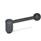 GN 212.3 Acier, manettes indexables extra-robustes, type taraudé Type: D - Levier droit
