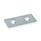 GN 967 Sheet Steel Connecting Brackets, Flat or L-Shaped, for Profile Systems Type: F - Flat
Finish: ZB - Zinc plated, blue passivated finish
Identification no.: 1 - With bore for countersunk screws DIN 7991