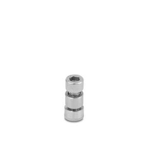 GN 511.1 Kits de manettes indexables pour noix de serrage orientables articulées Type: S - Avec vis à tête cylindrique DIN 912
