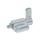 GN 722.6 Steel Indexing Plungers, Lock-Out, with Mounting Flange, with Latch Type: E - With latch, lock-out
Finish: ZB - Zinc plated, blue passivated finish