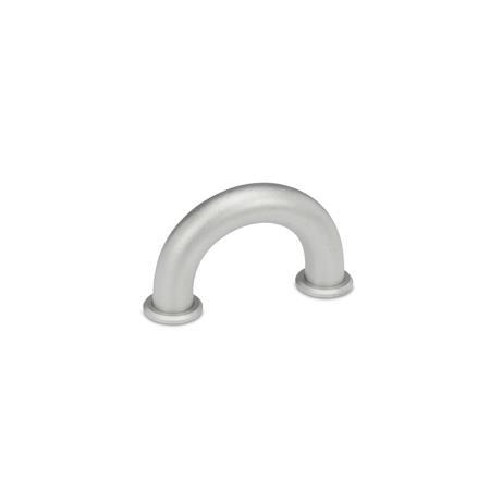 GN 224.5 Stainless Steel Finger Grip Handles, with Tapped Holes 