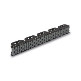 EN 6473 Plastic Side Guide Segments, Plastic Carrier Profile, Cylinder and Ball Rollers on One Side for Curves Type: ZA - Cylindrically offset rollers<br />Identification no.: 1 - Single row