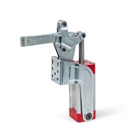 GN 862 Steel Pneumatic Toggle Clamps, with Vertical Mounting Base Type: EPV - Solid bar version, with weldable clasp