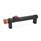 GN 331 Aluminum Tubular Handles, with Power Switching Function Finish: SW - Black, RAL 9005, textured finish
Type: T1 - With 1 button
Identification no.: 2 - With emergency stop