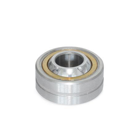  GLRSW Stainless Steel Spherical Plain Bearings, Series &quot;K&quot;, with Outer Ring 