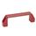 EN 528 Plastic, Cabinet U-Handles, with Counterbored Mounting Holes Material: PA - Plastic
Color: RT - Red, RAL 3000, matte finish