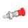 GN 817 Stainless Steel Indexing Plungers, Lock-Out and Non Lock-Out, with Multiple Pin Lengths, with Red Knob Material: NI - Stainless steel
Type: BK - Non lock-out, with lock nut
Color: RT - Red, RAL 3000, matte finish