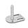 GN 43 Metric Thread, Stainless Steel Leveling Feet, Tapped Socket or Threaded Stud Type, with Slotted Mounting Hole, Rectangular Shape Type (Base): G3 - With rubber pad, vulcanized, black, with 2 slotted holes
Version (Stud / Socket): V - Without nut, external hex at the top, wrench flat at the bottom