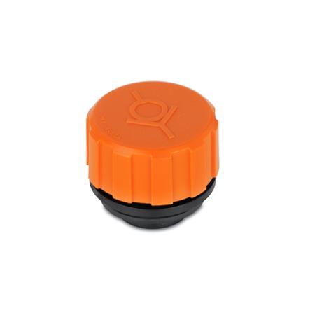 EN 552.1 Plastic Breather Valve Caps, with Gasket 
