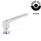 GN 305 Stainless Steel Adjustable Levers, DGUV Certified, Tapped Type, Hygienic Design Sealing ring material: H - HNBR