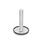 GN 41 Metric Thread, Stainless Steel Leveling Feet, Tapped Socket or Threaded Stud Type Type (Base): D1 - With rubber cap, clipped on, black
Version (Stud / Socket): T - Without nut, wrench flat at the bottom