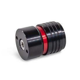 GN 1050 Aluminum Quick Release Couplings, with Safety Locking Feature Type: I - With tapped insert<br />Coding: L - Floating bearing