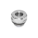 Aluminum Fluid Sight Glasses, with ESG Safety Glass, ATEX Explosion Protective