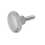 Stainless Steel AISI 303 Star Knobs, with Threaded Stud