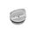 GN 442 Tapones roscados de aluminio, con agarradera, resistente hasta 392 °F Identificación núm.: 2 - Con perforación de ventilación
Color: BL - Liso, tamboreado
