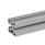 GN 10i Perfiles de aluminio, sistema modular-i, con ranuras abiertas en todos los lados, perfil tipo ligero Tamaño del perfil: I-40408L
Acabado: N - Acabado anodizado, color natural