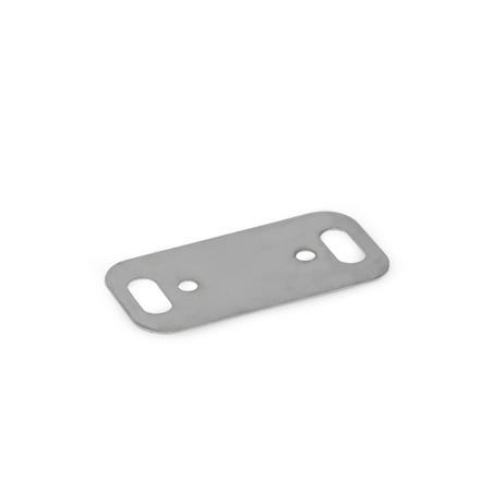 GN 7247.2 Placas separadoras de acero inoxidable, para bisagras de juntas múltiples (aluminio) 