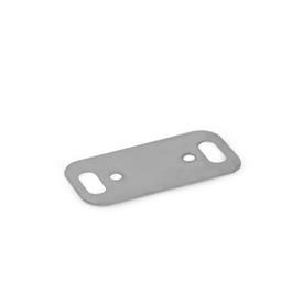 GN 7247.2 Stainless Steel Spacer Plates, for Multiple-Joint Hinges (Aluminum) 