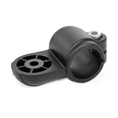 EN 278.9 Plastic Swivel Clamp Connectors Type: OZ - Without centering step (smooth)
Color: SW - Black, RAL 9005, matte finish
