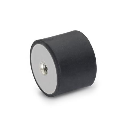 GN 451.3 Rubber Vibration Isolation Mounts, Cylindrical Type, With ...