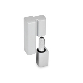 GN 161.2 Zinc Die-Cast Lift-Off Hinges Color: SR - Silver, RAL 9006, textured finish<br />Type: R - Fixed bearing (pin) right