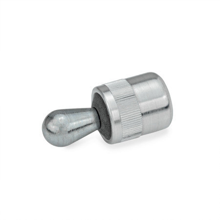 Press-Fit Side Thrust Pins GN 715: Housing Aluminum, Thrust Pin Steel / Plastic