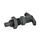 GN 817.4 Steel Indexing Plungers, Lock-Out and Non Lock-Out, with T-Handle Type: BK - Non lock-out, with lock nut