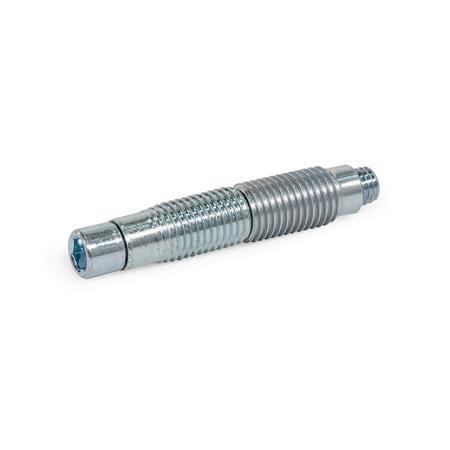 GN 23b Steel Automatic Connectors, for Aluminum Profiles (b-Modular System), End Face Connection Size: 10S