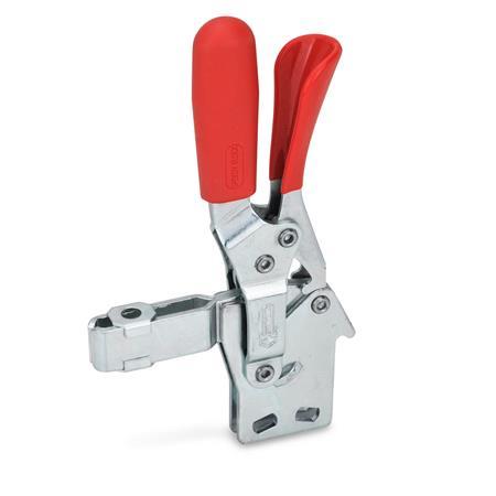 GN 810.4 Steel Vertical Acting Toggle Clamps, with Safety Hook, with  Vertical Mounting Base