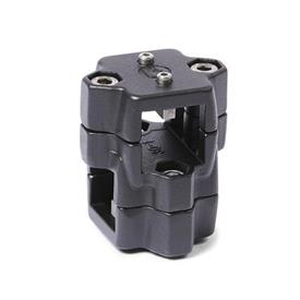 GN 134.2 Aluminium Two-Way Linear Actuator Connectors, Split Assembly, for Two-Axis System 
