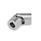 DIN 808 Stainless Steel Universal Joints with Friction Bearing, Single or Double Jointed Material: NI - Stainless steel
Bore code: K - With keyway
Type: EG - Single jointed, friction bearing