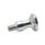 GN 75.5 Stainless Steel Mushroom Shaped Knobs, with Tapped Hole or Threaded Stud Type: E - With threaded stud
Finish: PL - Highly polished finish
