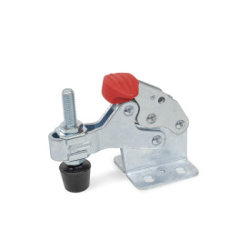 GN 820.6 Steel / Stainless Steel Horizontal Acting Toggle Clamps, Operating Lever with T-Handle Type: MC - Without lock mechanism, with two flanged washers and clamping screw GN 708.1<br />Material: ST - Steel