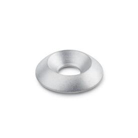 GN 185 Stainless Steel Countersunk Washers with Plastic Disk 