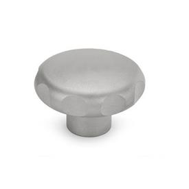 GN 5335.4 Stainless Steel AISI 316L Star Knobs, with Tapped or Plain Bore Type: C - With plain blind bore, tol. H7
