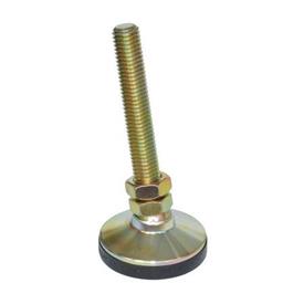  SNSM Steel &quot;SnapLock&quot;™ Leveling Mounts, Threaded Stud Type, with Non-Skid Rubber Cap 