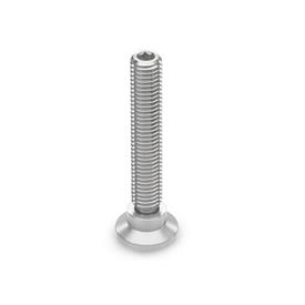 GN 638 Stainless Steel Ball Jointed Leveling Feet, with Stainless Steel Thrust Pad 