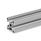 GN 10b Aluminum Profiles, b-Modular System, with Open Slots on All Sides, Profile Type Heavy Profile size: B-30308S
Finish: N - Anodized finish, natural color