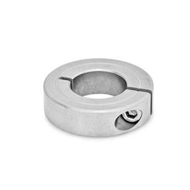 GN 706.2 Stainless Steel Semi-Split Shaft Collars 